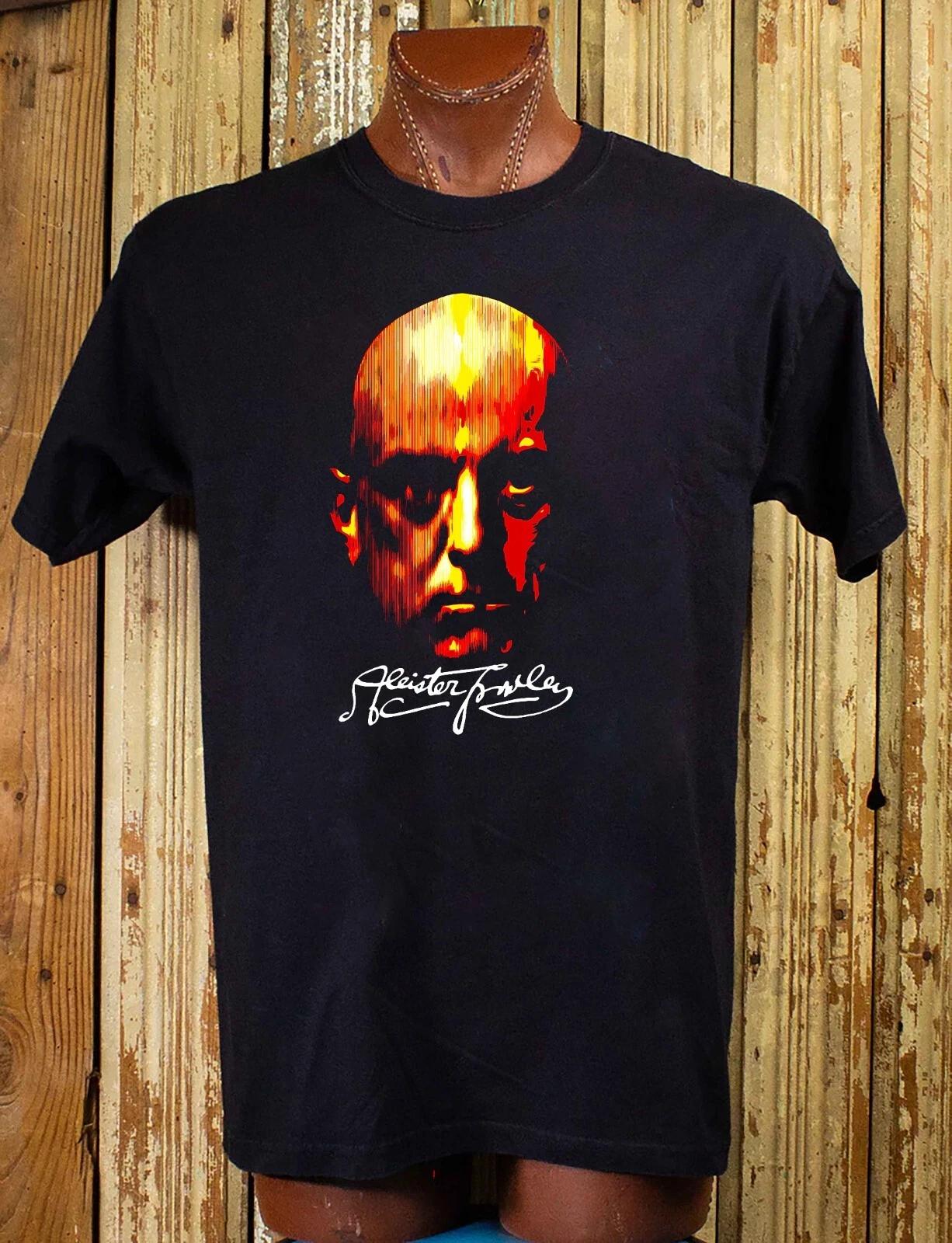 Aleister Crowley Signature Black Magik Cotton T -Shirt XL XL