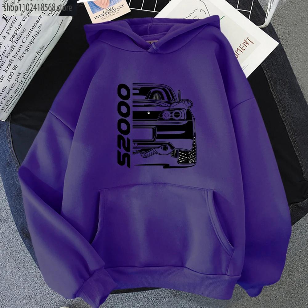 Initial D JDM Hoodie Del Sol Japanese Streetwear Women Car Print Winter Clothes High Quality Harajuku Male Tops