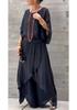 Europe, America 2026 Summer New Station Loose Comfortable Top Split Wide Leg Pants Chiffon Casual Suit