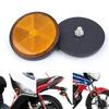 4 Stück Motorrad Runder Reflektor Elektrofahrzeug Fahrrad Wasserdicht Nachtwarnreflektor 6 mm Sechskantschraubenbefestigung