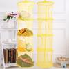 M-Foldable Plush Animal Storage Net 4 Compartments Hanging Mesh Toy Storage Hammock For Kids Room Toys Gloves Hats Socks