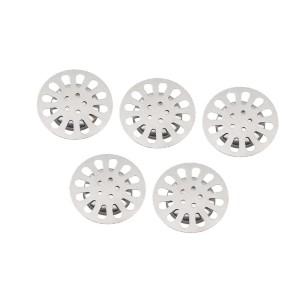 5 Pieces Floor Drain Cover Shower Drainer Cover for Bathroom Basement Toilet