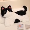 Cute Cartoon Siamese cat Plushies Toys Soft Stuffed Kawaii Schnauzer Long Throw Pillow for Children Girls Funny Gifts Room Decor