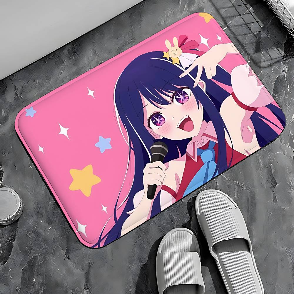 Cute A-OSHI NO-W KO Entry Door Floor Mat Festive Decorations Carpet Bathroom Anti-slip Mat Entrance Doormat