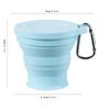 Outdoors Silicone Folding Cup with Hanging Hole Creative Water Cup Travel Portable Washing Cup Fashion Travel Silicone Cup