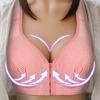 Wireless Front Closure Bra with Adjustable Hooks Seamless Support Full Coverage Soft Fabric Comfort Underwear for Everyday Wear