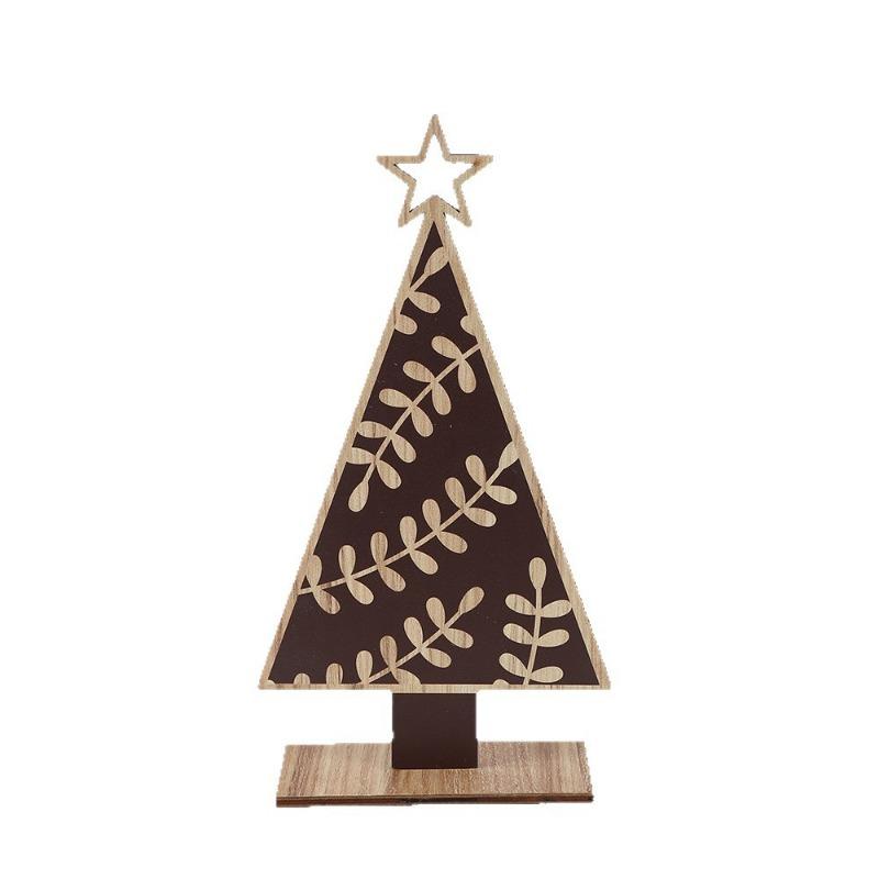 New Wooden Crafts Christmas Ornament Christmas Tree Decoration Wooden Ornament Creative Party Tabletop Home