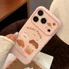 Puppy cute pet cartoon apple 17 mobile phone case iphone16promax suitable for 15 cartoons 13 soft sets 14 creative