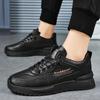 Men Casual Sneakers  Lace-up Platform Flats Shoes Fashion Comfortable Tennis Shoes Student Small White Shoe Trend Versatile