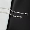Men's Stainless Steel Cuban Chain Necklace - Titanium Trend, Versatile 3-in-1 Figaro Chain