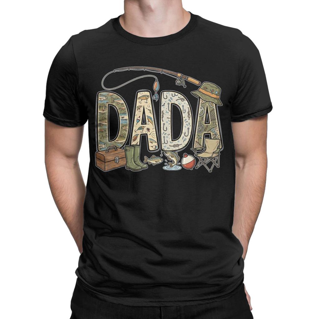 Unisexs Dada of The Big One Fishing T Shirt Fathers Day 100 Cotton Clothing Leisure Short Sleeve O Neck Tees Plus Size TShirt
