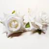 10pcs Pastel Colors Dew Drops Artificial Rose Elegant Flower Arrangement  Bridal Hair Accessories