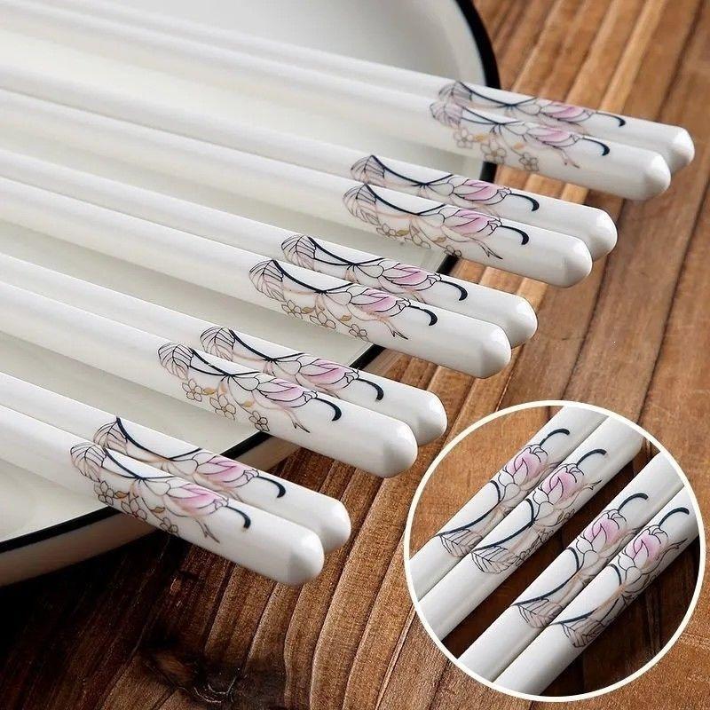 Premium Mold-Proof, Anti-Slip, High-Temp Resistant Bone China Ceramic Chopsticks