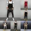 Pánské Kapesní Jeans Overal Jumpsuit Streetwear Overal Suspender Kalhoty