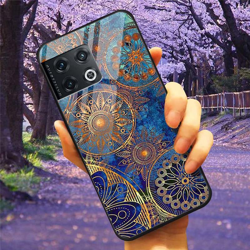 Für OnePlus 10 Pro 5G Hülle 6,7'' Gehärtetes Glas Sternenmarmor Harte Rückseite für One Plus 10Pro Funda Capa Oneplus10pro Coque