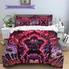 Death Note Pattern Bedding Quilt Set Quilt Cover Pillowcase Home Decoration Birthday Gift (1 * duvet cover + 2 * pillowcase, without core)