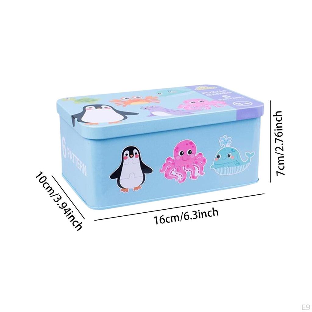 Cartoon Puzzle Early Educational Recognition Toy Stem Toys Shape Matching Montessori for