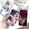 R-Reze C-Chainsaw Man Etui na telefon Dla IPhone 17,16,15,14,13,12,11,Plus,Pro,Max,Plus,XS,miękkie etui Czarny silikon
