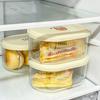 Bread Toast Storage Box Transparent Food Container Box With Lid Refrigerator Plastic Large Capacity Fresh Keeping Box