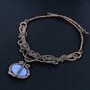 Australian Triplet Opal Necklace, 999 Copper Wire Wrapped Necklace Gemstone Jewelry, Handmade Necklace Amazing Jewelry, Gift For Her