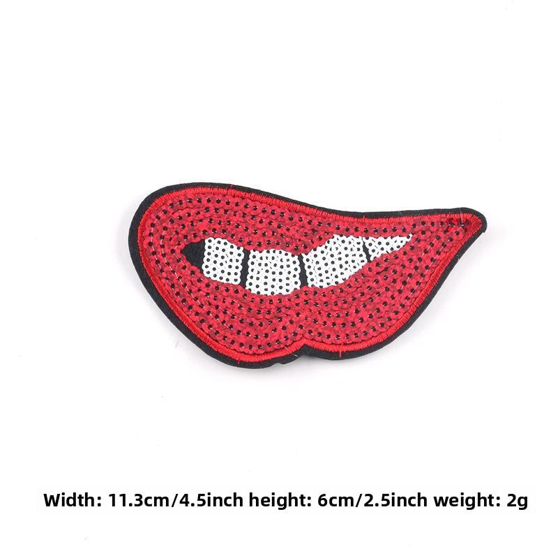 

Вышитая нашивка с пайетками наклейка на высокие каблуки помада тканевая этикетка аксессуары поставка вышитая этикетка вышитая тканевая наклейка F2L-A-3-10