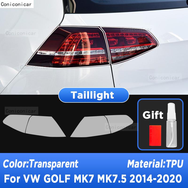Car Headlight Protection Transparent Anti-Scratch Protective Film TPU Stickers For Volkswagen GOLF MK7 2014- Accessories
