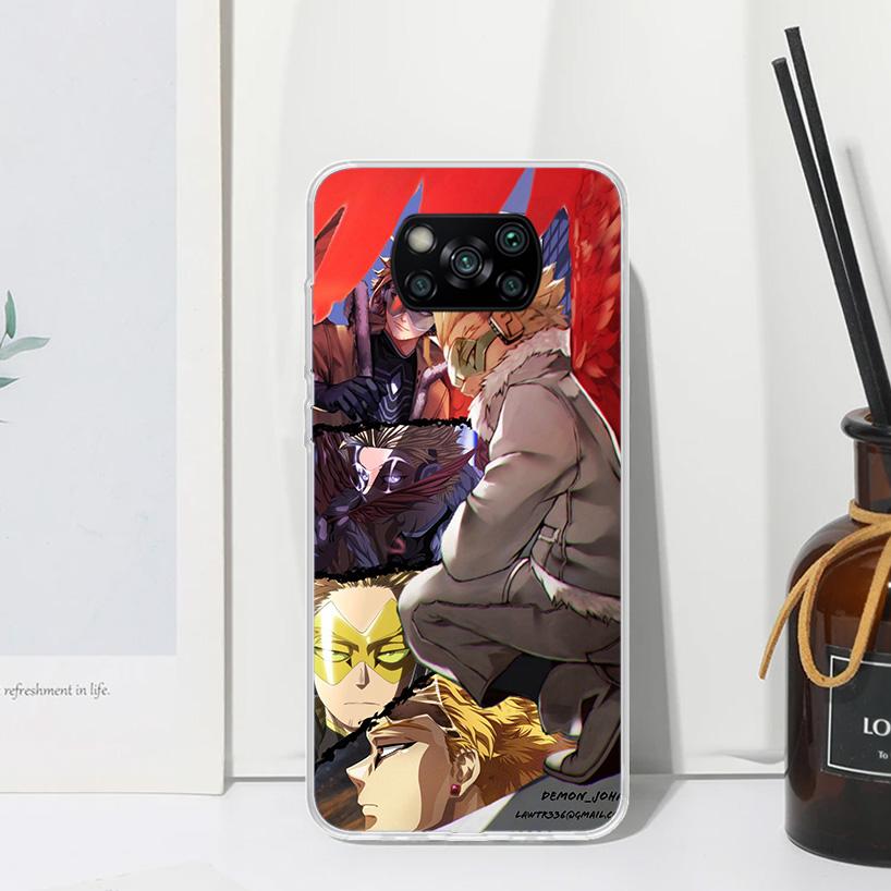 My Hero Hawks Phone Case For Xiaomi Poco X7 X6 X5 M7 M8 Pro F7 Ultra Redmi 15C 15 13C 13 12C 12 10 10C 10A Art Fundas Poco X7 X6