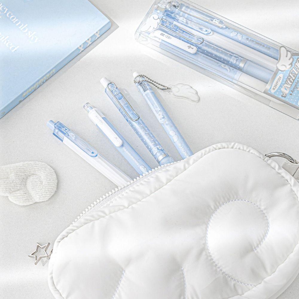4 Stück/Set Weicher Komfortgriff Perlenengel Gelstift Set 0,5 mm Kawaii Cartoon Stifte Kinder