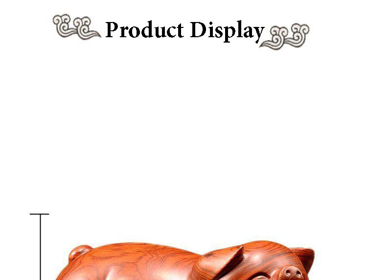 Feng Shui Holzschnitzereien Handgefertigte Schweinefiguren Mahagoni Wohnaccessoires Büro Schreibtisch Ornament Glücksgeschenk
