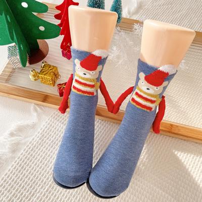 Magnetische Händchenhalt-Socken Neuheit Lustige Weihnachten Händchenhalt-Socken Weihnachtsstrumpffüller Gag-Geschenke für Frauen Männer