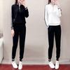 Sportset für Damen Herbst/Winter 1116 neu Übergröße modisch locker trendig Sweatshirt Laufjacke lässiges zweiteiliges Set