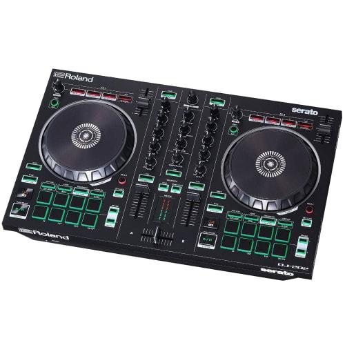 Roland DJ-202 DJ Controller, Serato DJ Compatible, Features TR-909/TR-808/TR-707/TR-606 Sound, Includes Microphone Input, Portable Compact Design