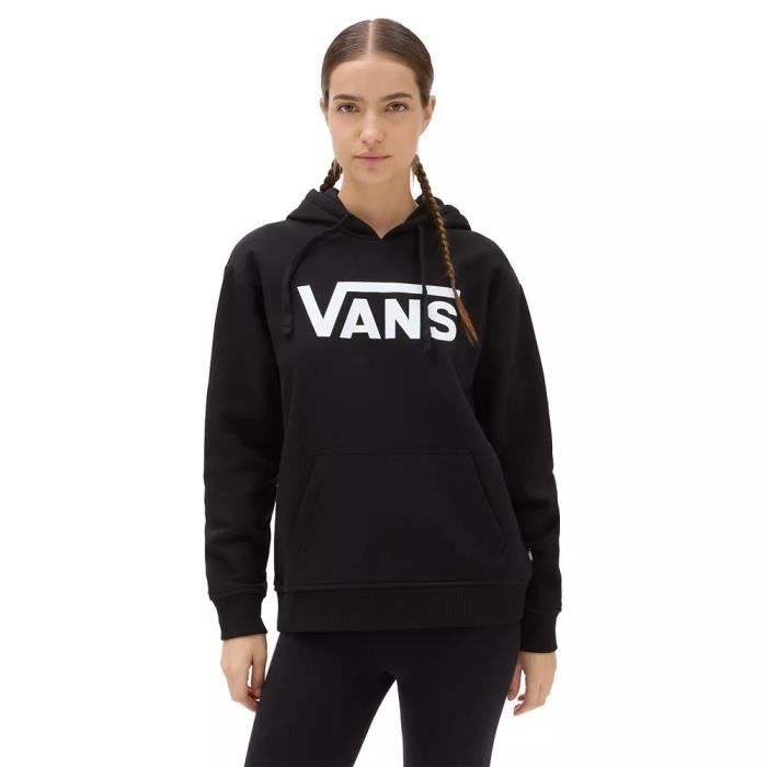 Vans Classic V Kapucnis Pulóver Női - Fekete