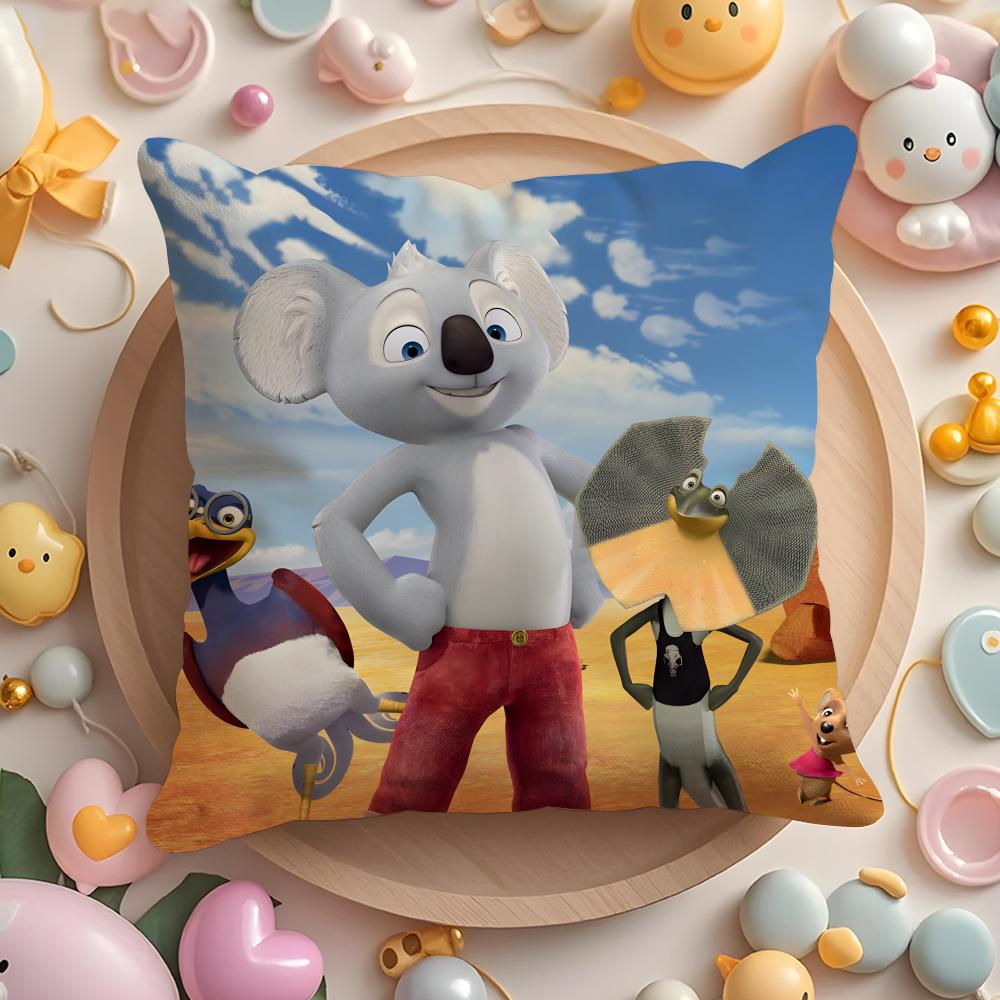 Anime B-Blinky B-Bill the Movie Cushion Cover Home & Car Multi-Scene Pillow Cover - Reversible, Soft & Durable for Daily Use