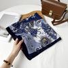 Fashion Geometric Chain Printed Square Scarf Versatile Women S Decorative Neck Scarf