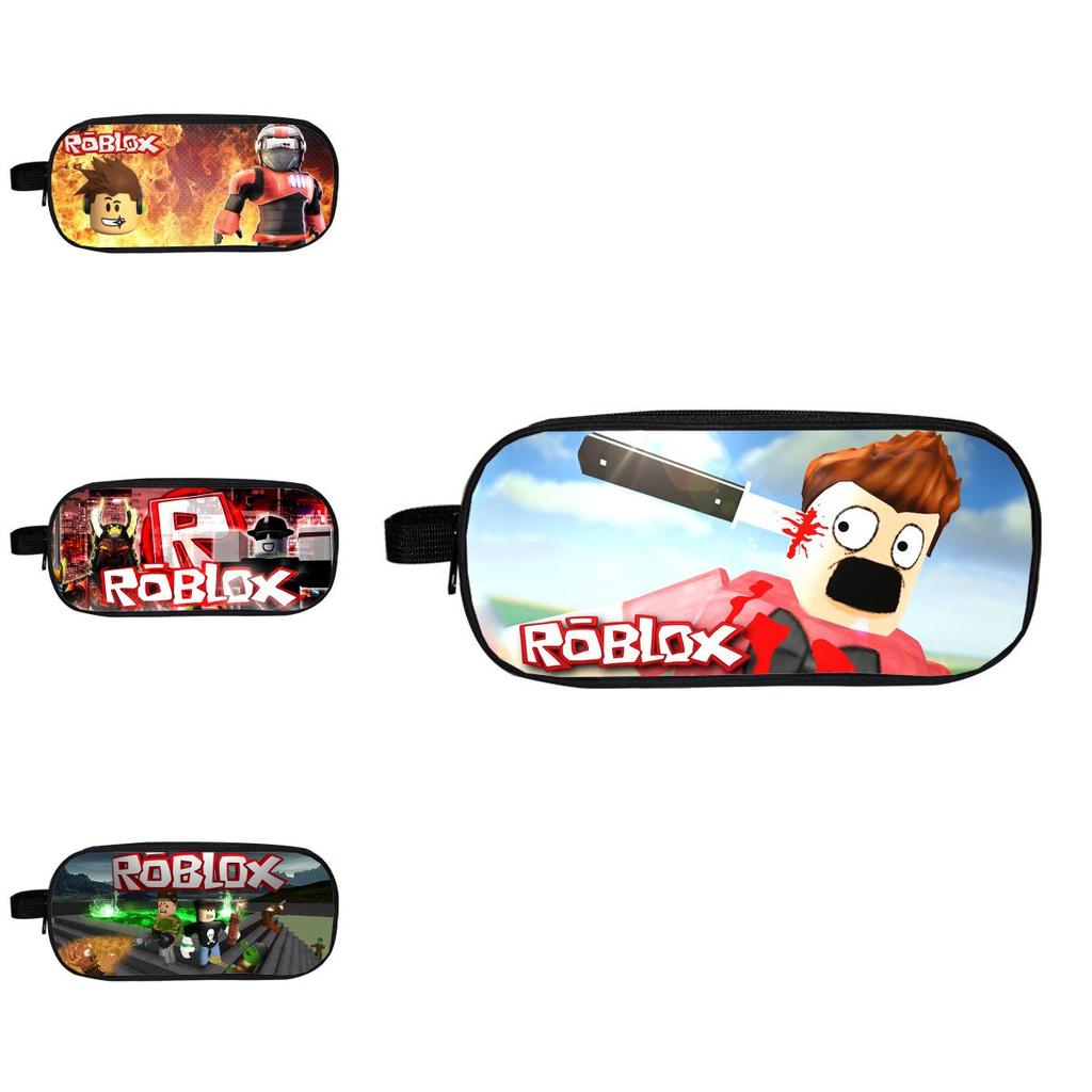 Roblox Cartoon Pencil Case For Boys And Girls With Durable Material**