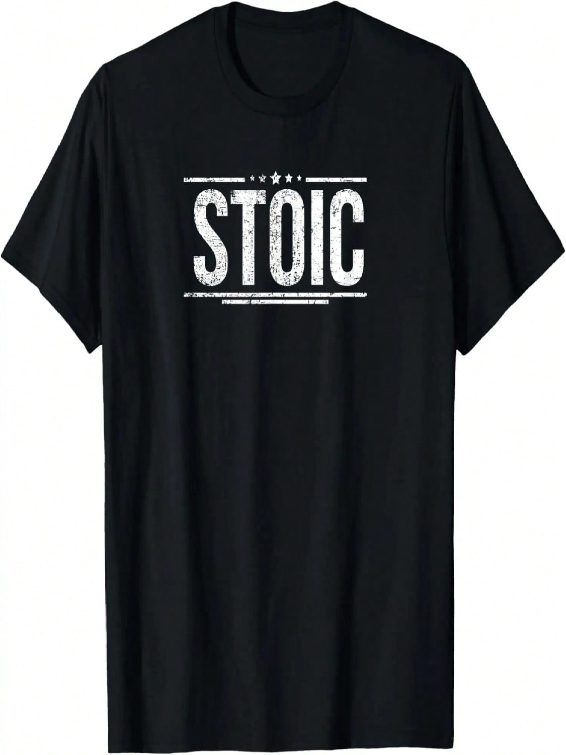 Stoic T-Shirt _ Simple Stoicism Phrase Tee Gift T-Shirt S разноцветный