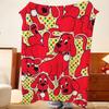 Cartoon C-Clifford the Big R-Red D-Dog Throw Flannel Throw Blanket, Lightweight Cozy, Durable Washable cute Cool