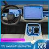 Zeekr 009 Interior TPU Protective Film for Console, Screen, Gear Shift, and Dashboard.