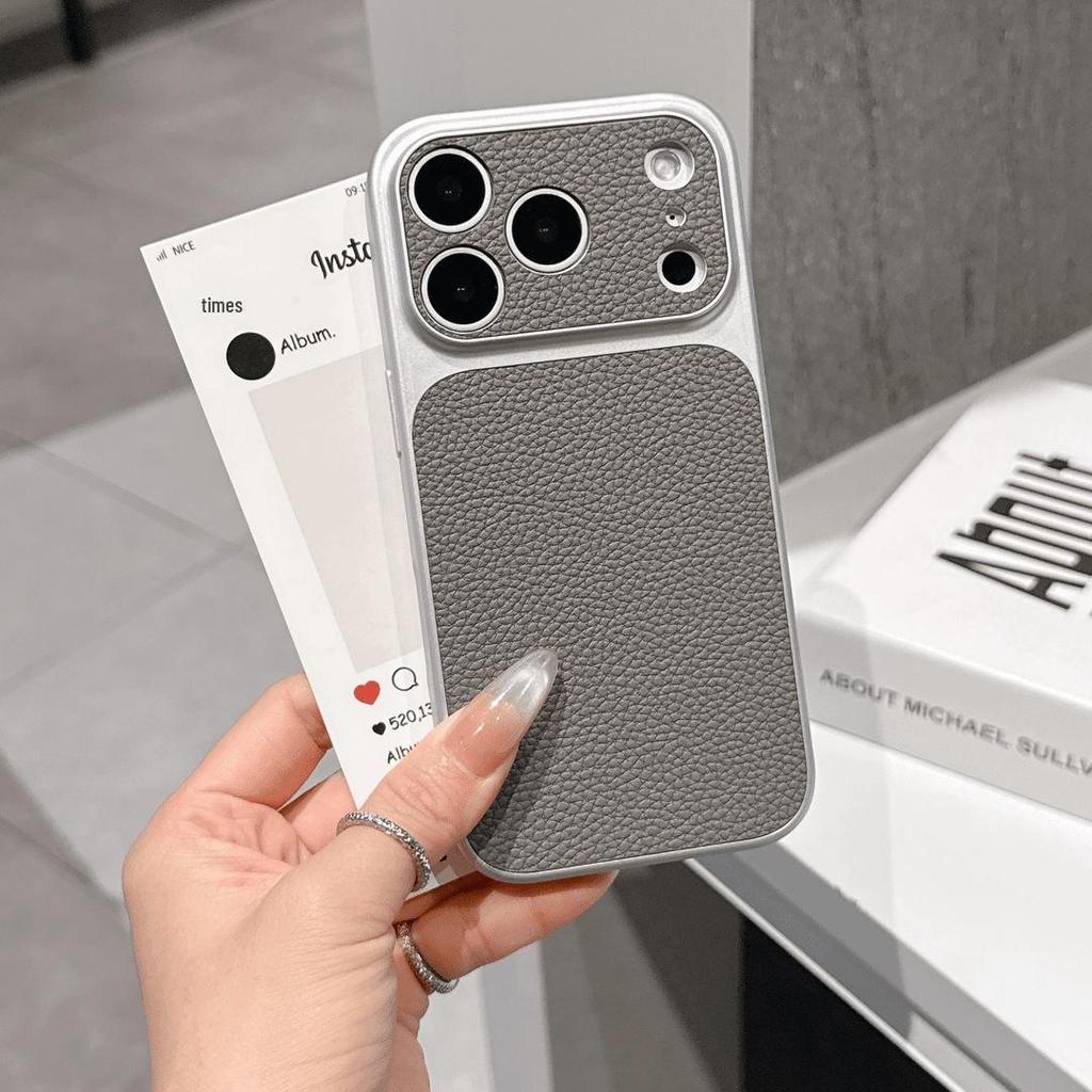 Lychee Texture Phone Case for iPhone 17 Pro Max - Precision Fit & Business Fashion Style