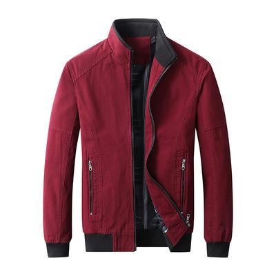 Jacke Herren Herbst und Winter Neue Herren Freizeit Mittleren Alters Stehkragen Jacke Herbst Plüsch Baumwolljacke