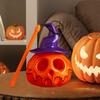 Pumpkin Lantern Decorative Lanterns Skeleton Pumpkin Decor Spooky Lights Photo Props Halloween Decorations For Indoor Garden
