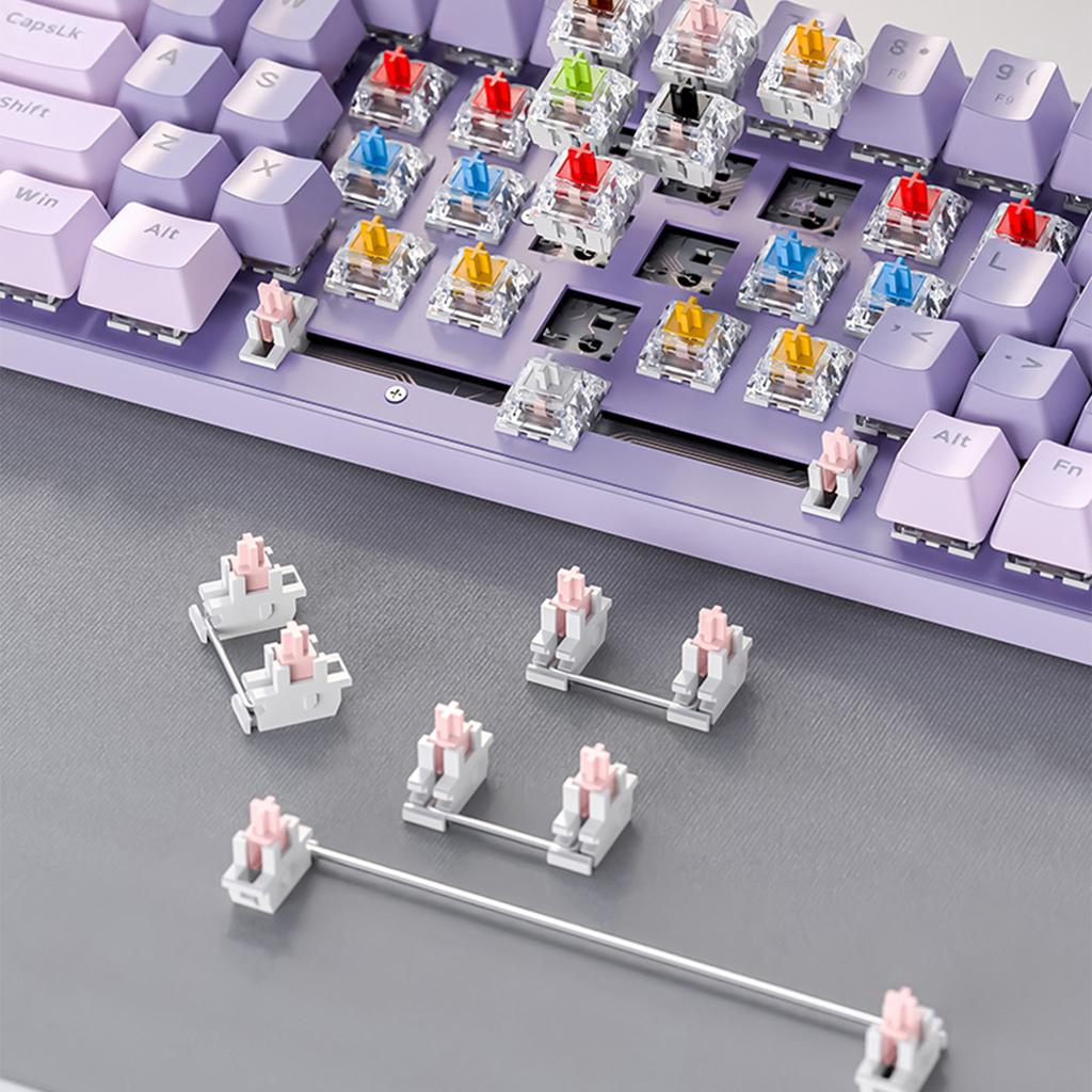 ZIYOULANG K65 78 Keys Hot Swappable Mechanical Keyboard RGB Light USB Wired Keyboard