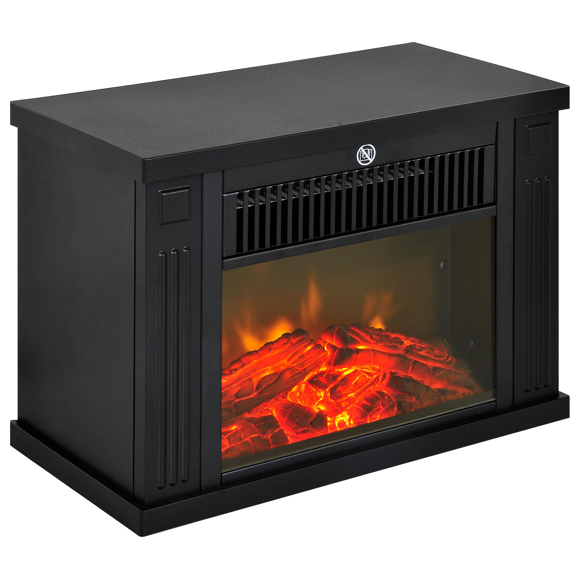 Electric Fireplace with Flame Effect, Contemporary