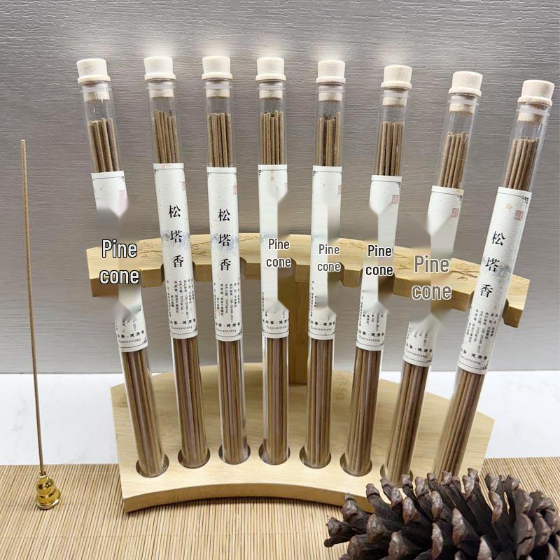 Natural Pine Cone Incense Sticks - Sandalwood & Agarwood Scent