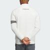 Adidas Long Sleeve Pullover Sweater Color Block Golf Sweater Men Sweater White IN9049