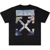 Off-White Painting Arrows Cotton Short Sleeve Men's OMAA038G20JER0061088