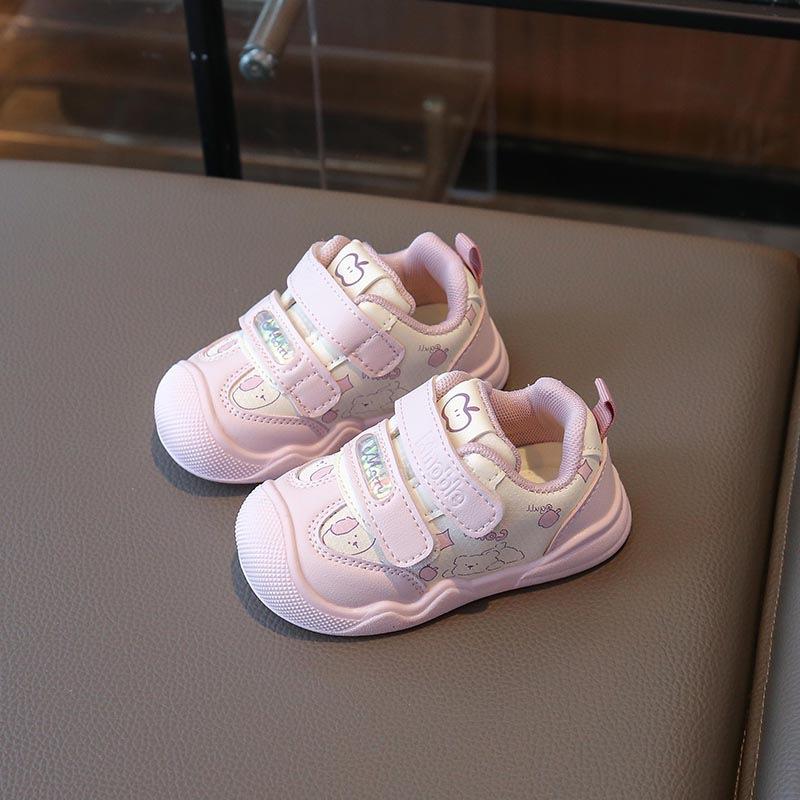 Girls' Single Shoes for Spring and Autumn, New Soft-Soled Non-Slip Toddler Shoes for Infants and Young Children0-1-3Casual shoes for 1-year-old boys