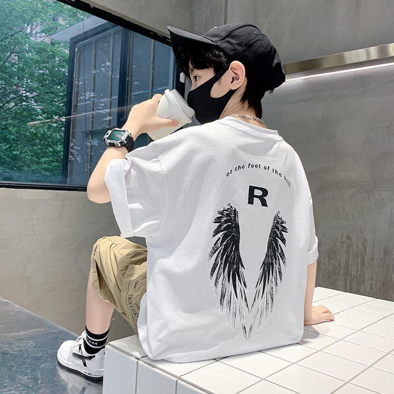 Sommer Kinderkleidung Jungen Mädchen Mode Amerikanischer Stil Cartoon Kleiner Bär T-Shirt Kurzarm Oberteile Kinder O-Ausschnitt T-Shirts