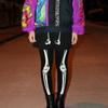 Women Horror Skeleton Bone Printed Tights Scary Terror Skull Halloween Themed Novelty Party Sexy Stockings Pantyhose